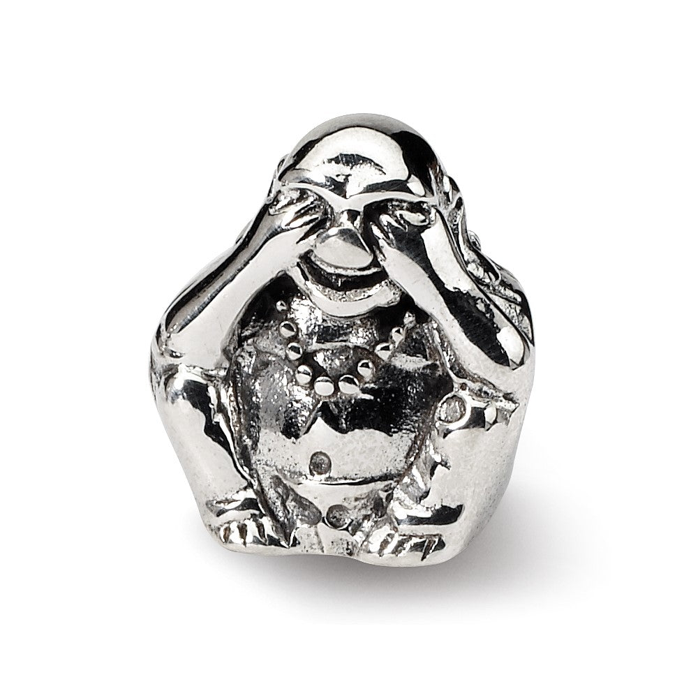 Sterlingsilber Reflections See No Böse Buddha Perle
