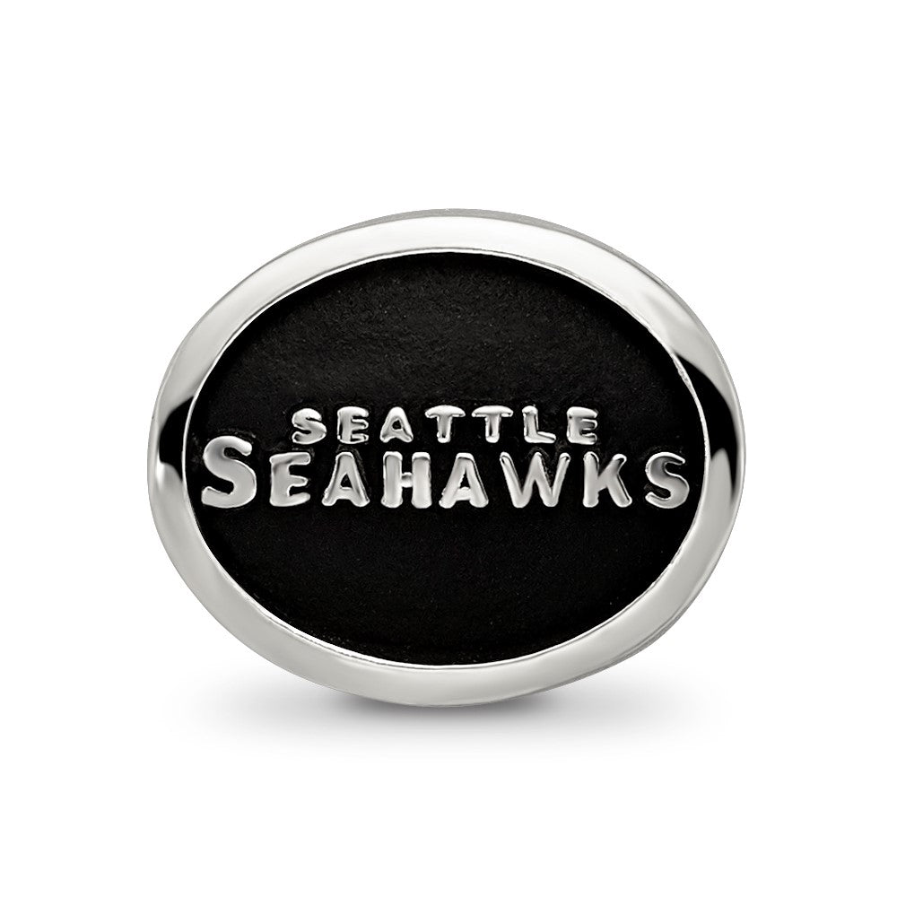 Sterlingsilber Logoart Emailliert Seattle Seahawks Nfl Perle