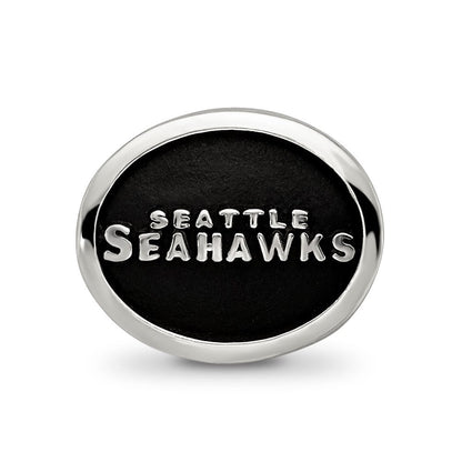 Sterlingsilber Logoart Emailliert Seattle Seahawks Nfl Perle