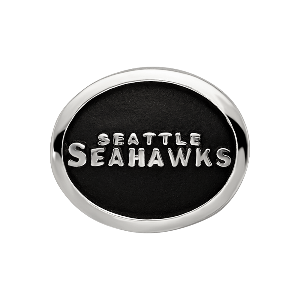 Sterlingsilber Logoart Emailliert Seattle Seahawks Nfl Perle