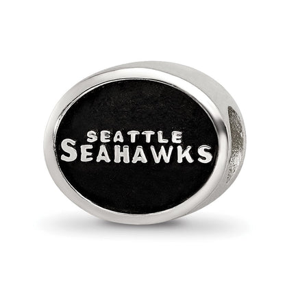 Sterlingsilber Logoart Emailliert Seattle Seahawks Nfl Perle