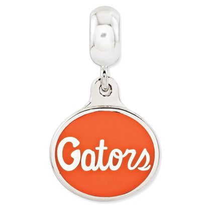 Sterlingsilber University Of Florida Collegiate Emailliert Hängend Perle