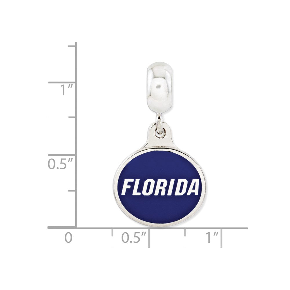 Sterlingsilber University Of Florida Collegiate Emailliert Hängend Perle