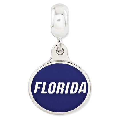 Sterlingsilber University Of Florida Collegiate Emailliert Hängend Perle