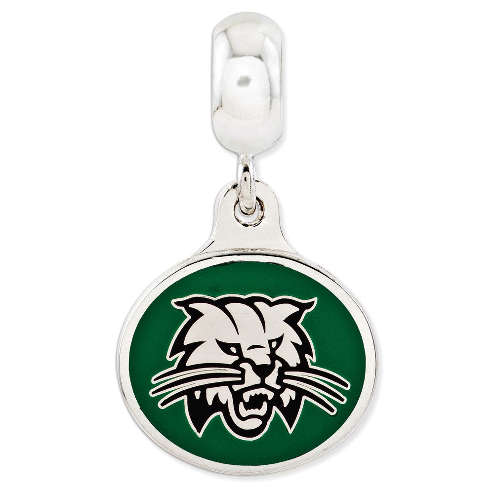 Sterlingsilber Ohio University Collegiate Emailliert Hängend Perle