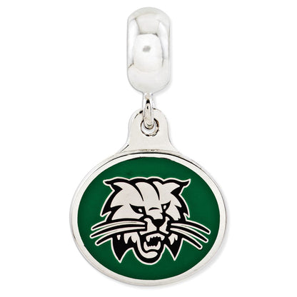 Sterlingsilber Ohio University Collegiate Emailliert Hängend Perle