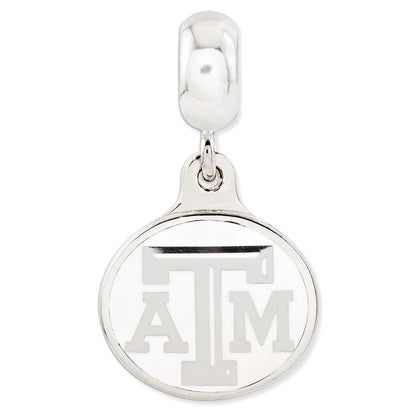 Sterlingsilber Texas A & M University Collegiate Emailliert Hängend Perle
