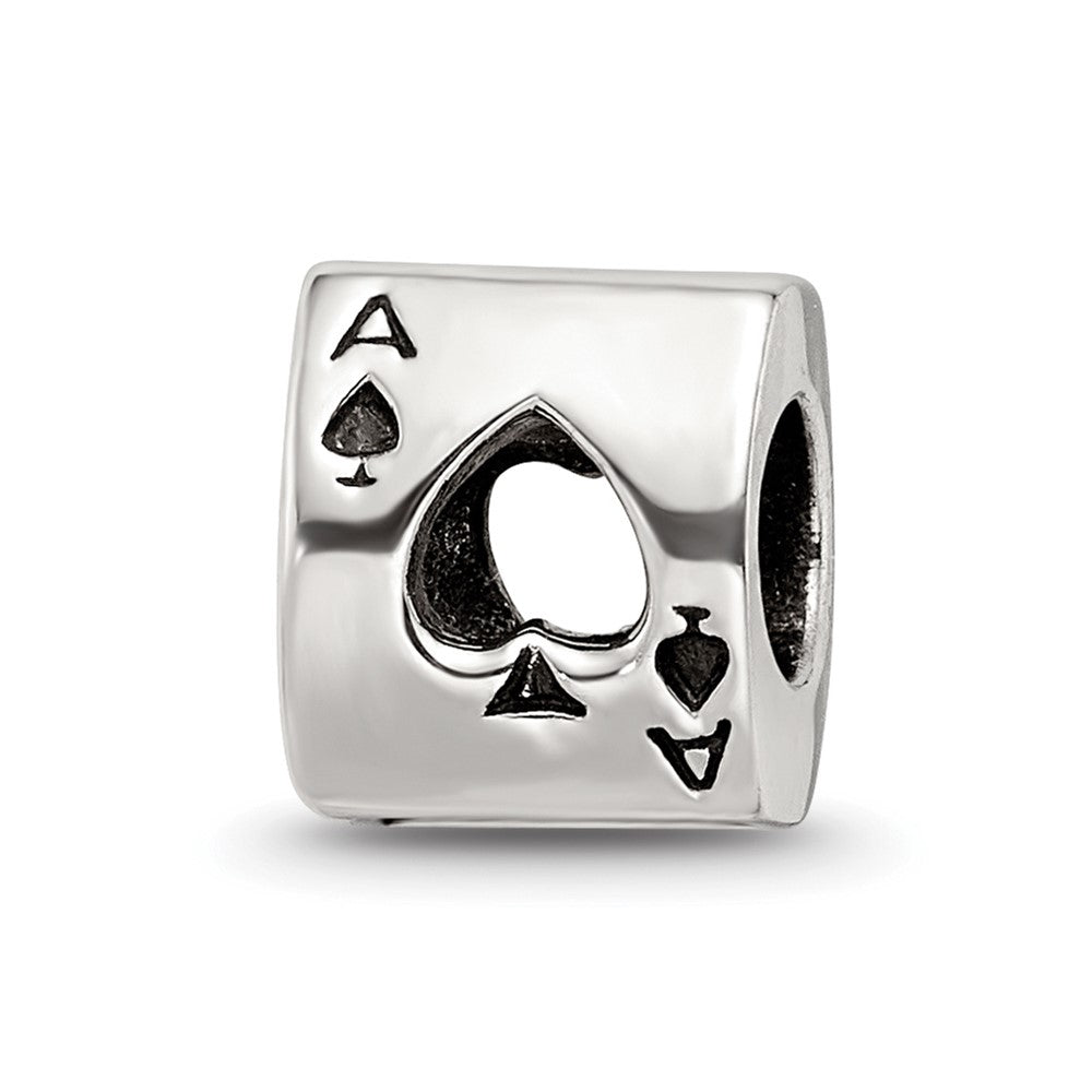 Sterlingsilber Reflections Ace Card Perle