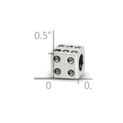 Sterlingsilber Antik Reflections Dice Perle