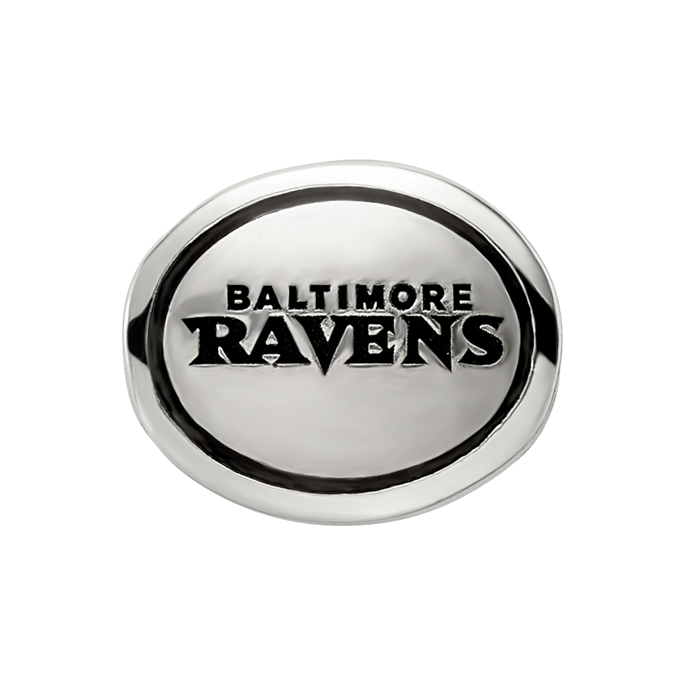 Sterlingsilber Antikisiert Baltimore Ravens Nfl Perle