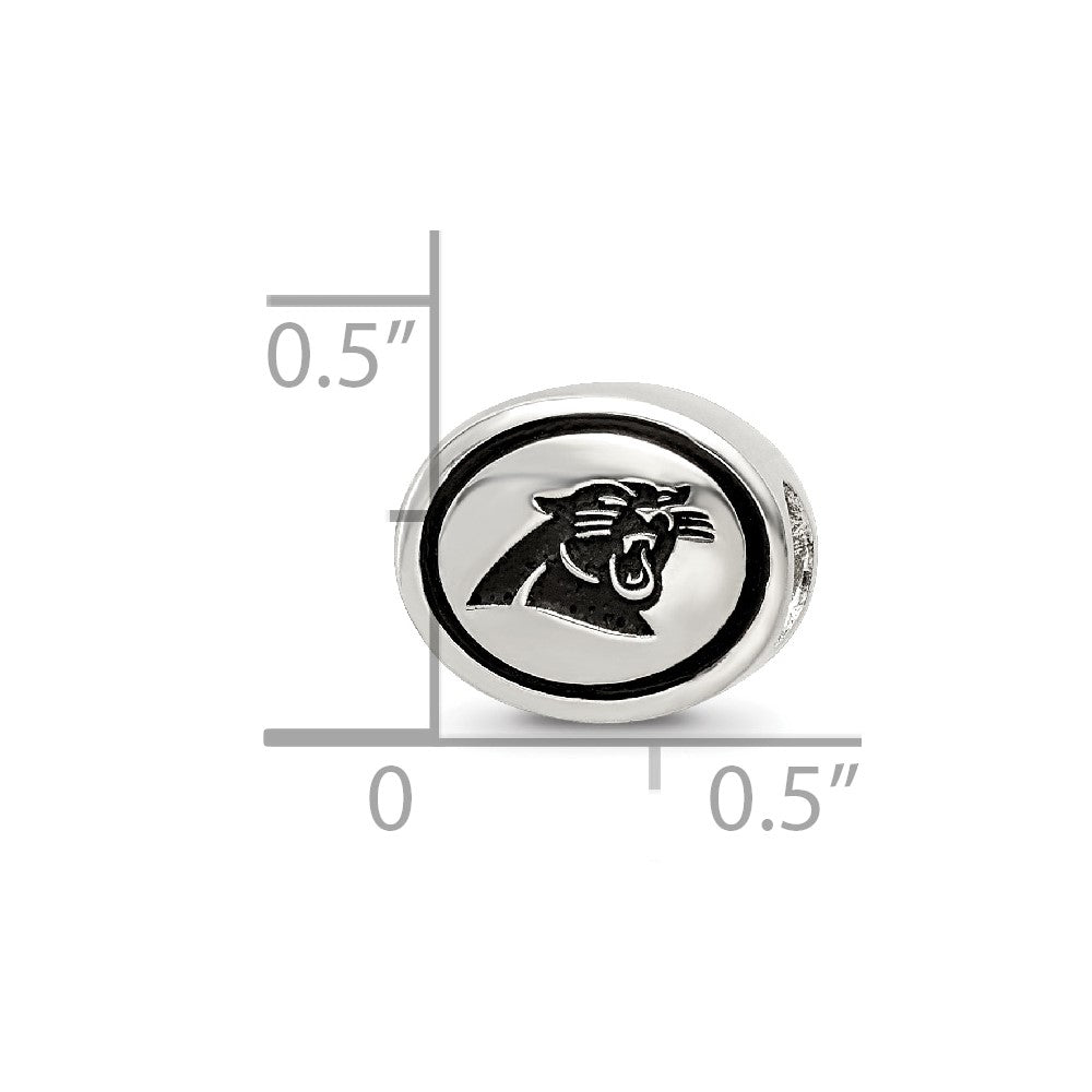 Sterlingsilber Antikisiert Carolina Panthers Nfl Perle