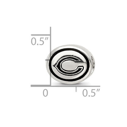 Sterlingsilber Antikisiert Chicago Bears Nfl Perle