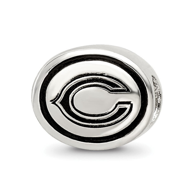 Sterlingsilber Antikisiert Chicago Bears Nfl Perle