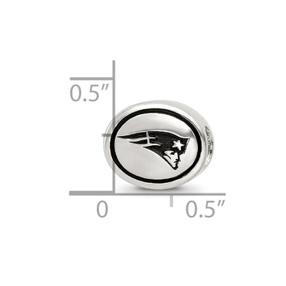 Sterlingsilber Antikisiert New England Patriots Nfl Perle