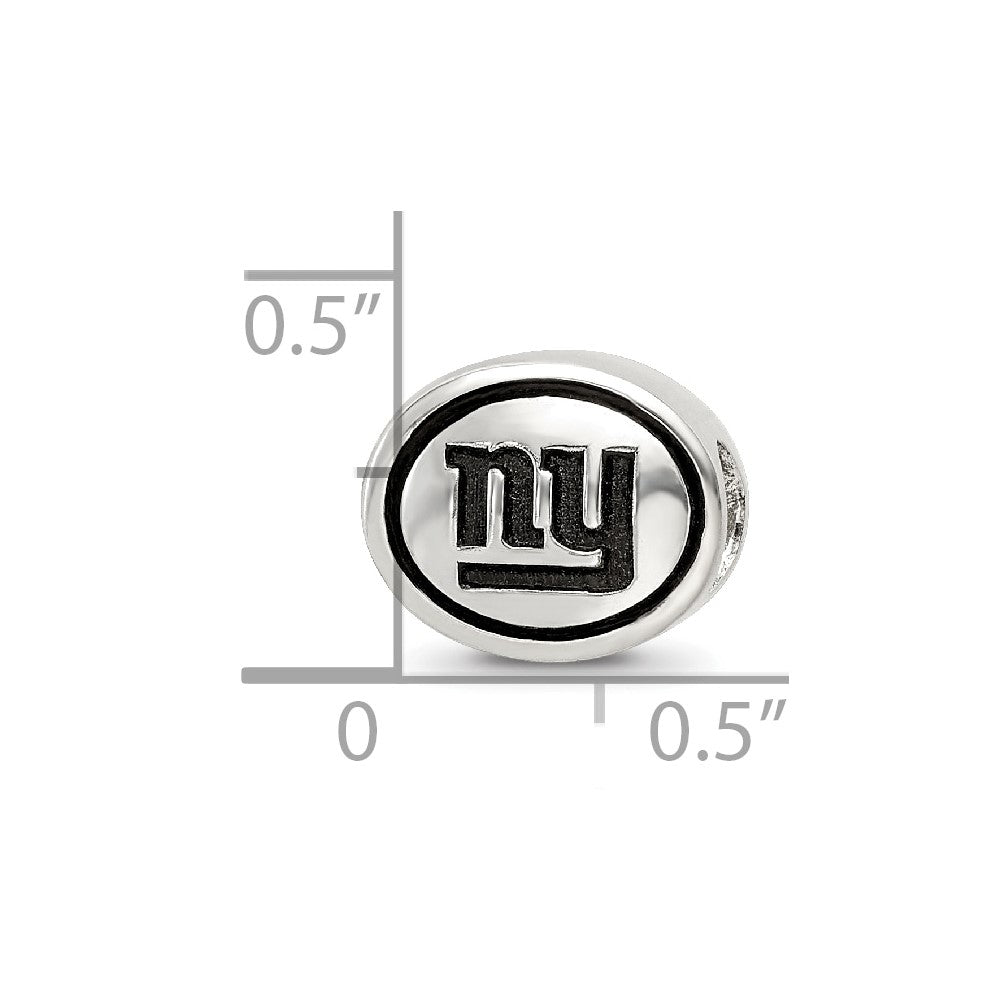 Sterlingsilber Antikisiert New York Giants Nfl Perle