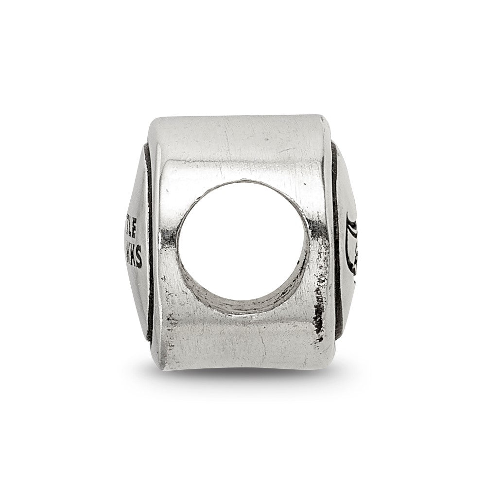 Sterlingsilber Antikisiert Seattle Seahawks Nfl Perle