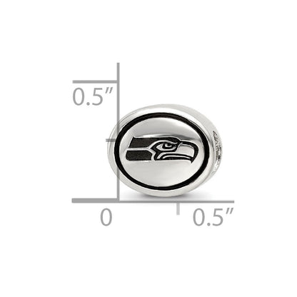 Sterlingsilber Antikisiert Seattle Seahawks Nfl Perle