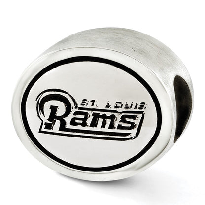 Sterlingsilber Antikisiert St. Louis Rams Nfl Perle