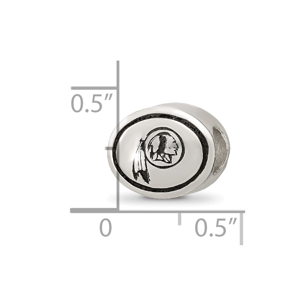Sterlingsilber Antikisiert Washington Football Nfl Perle