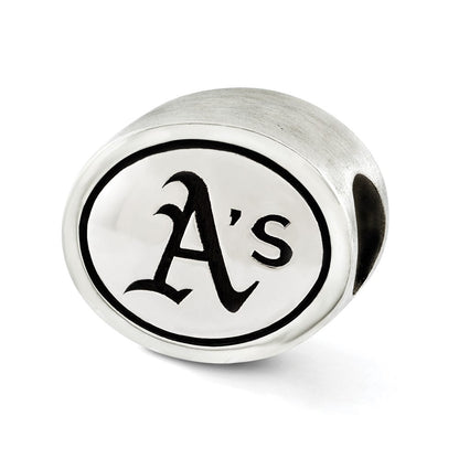 Sterlingsilber Mlb Siskiyou Schnalle Antikisiert Oakland A Perle