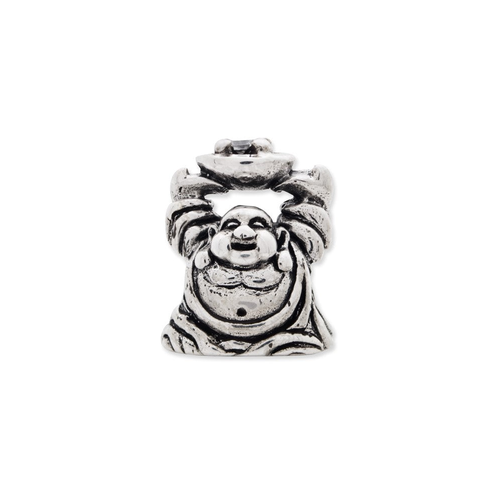 Sterlingsilber Reflections Zirkonia Buddha Perle