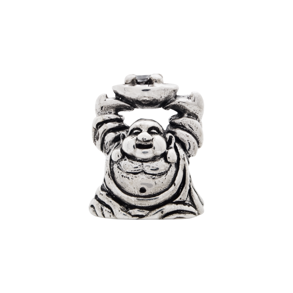 Sterlingsilber Reflections Zirkonia Buddha Perle