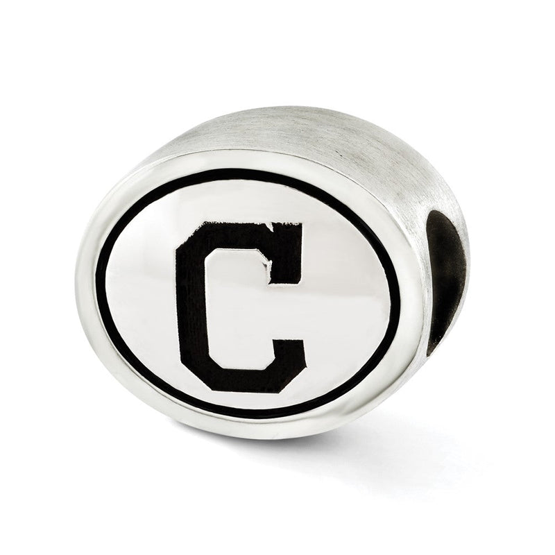 Sterlingsilber Mlb Siskiyou Schnalle Antikisiert Cleveland Indians Perle
