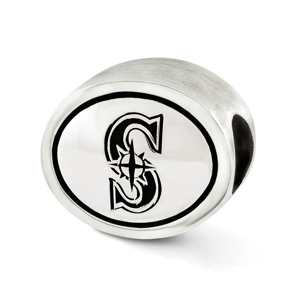 Sterlingsilber Mlb Siskiyou Schnalle Antikisiert Seattle Mariners Perle