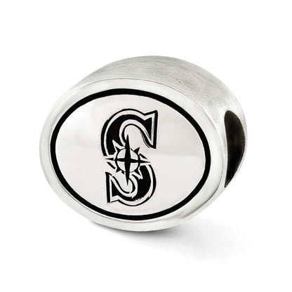 Sterlingsilber Mlb Siskiyou Schnalle Antikisiert Seattle Mariners Perle