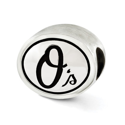 Sterlingsilber Mlb Siskiyou Schnalle Antikisiert Baltimore Orioles Perle