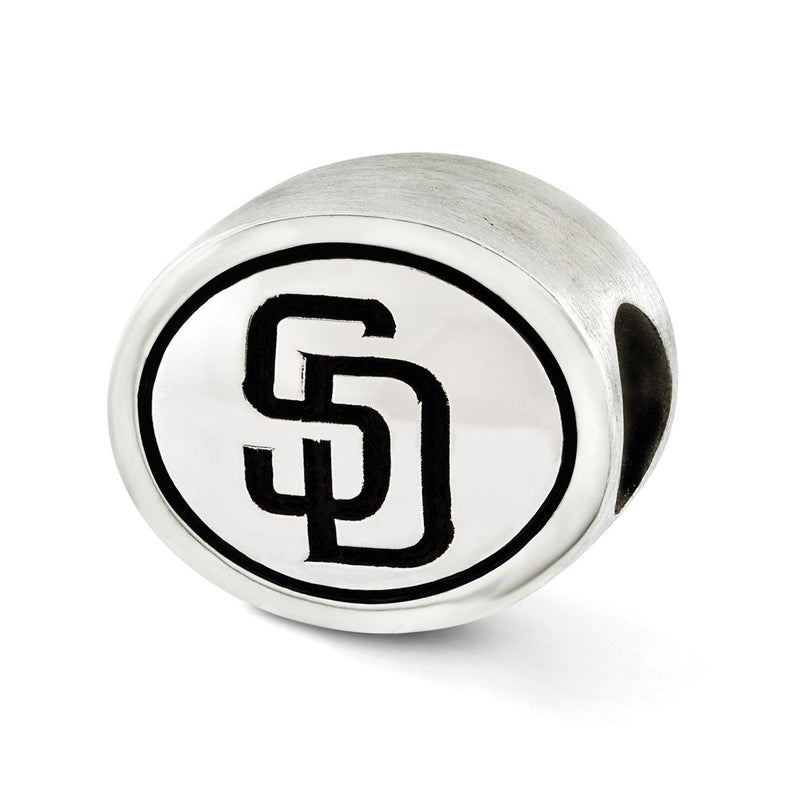 Sterlingsilber Mlb Siskiyou Schnalle Antikisiert San Diego Padres Perle