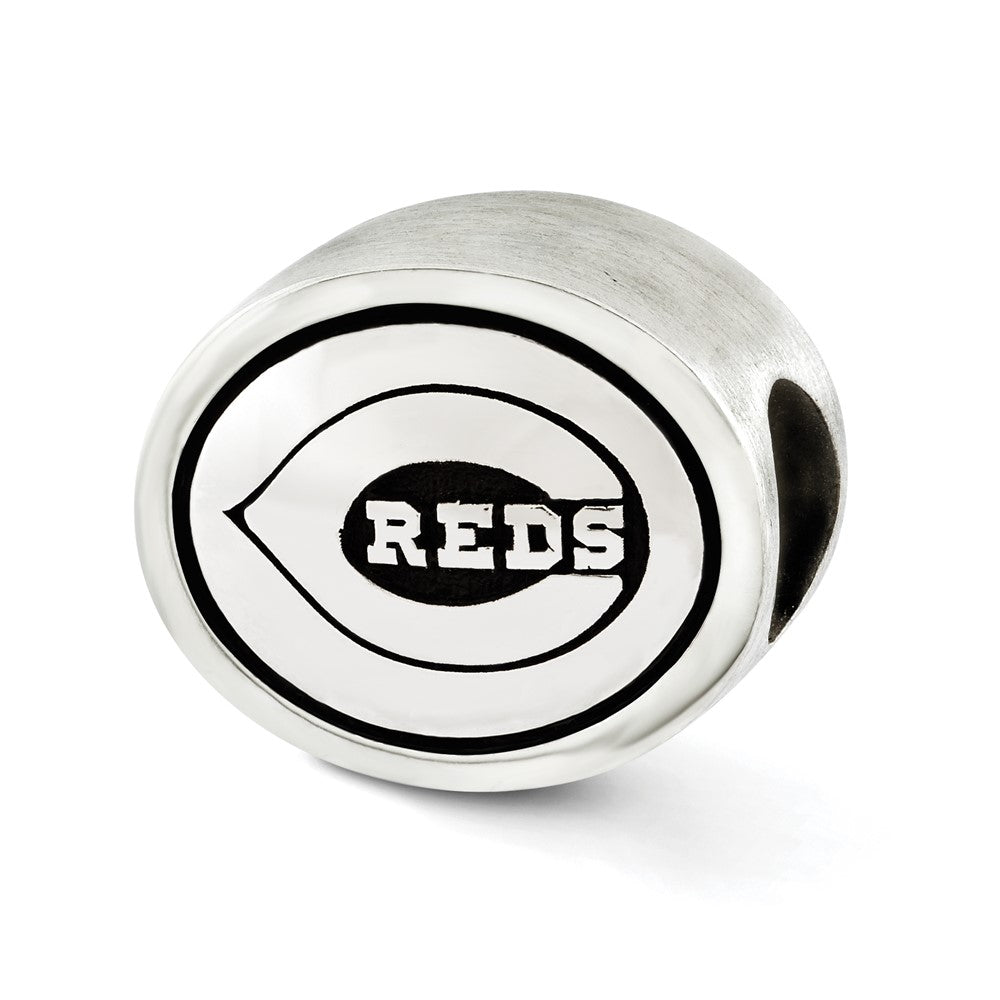 Sterlingsilber Mlb Siskiyou Schnalle Antikisiert Cincinnati Reds Perle
