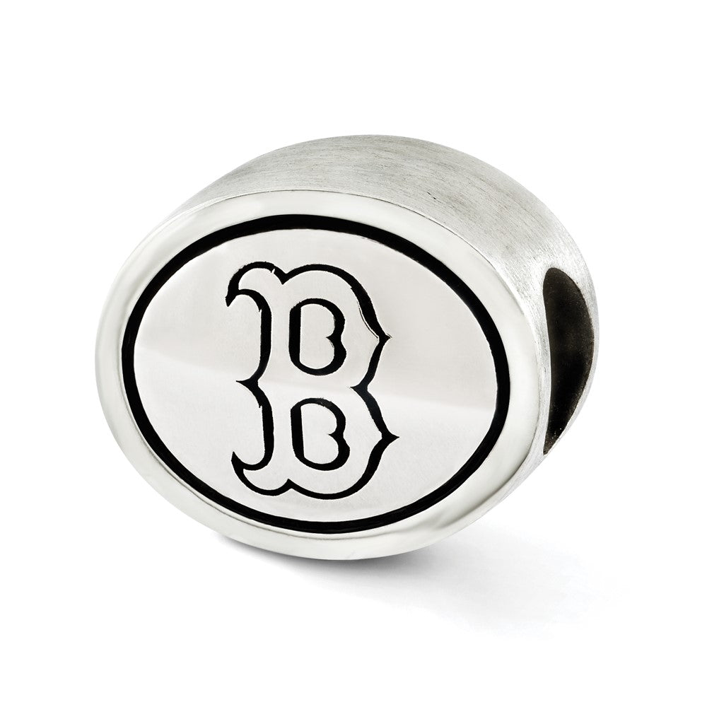 Sterlingsilber Mlb Siskiyou Schnalle Antikisiert Boston Rot Sox Perle