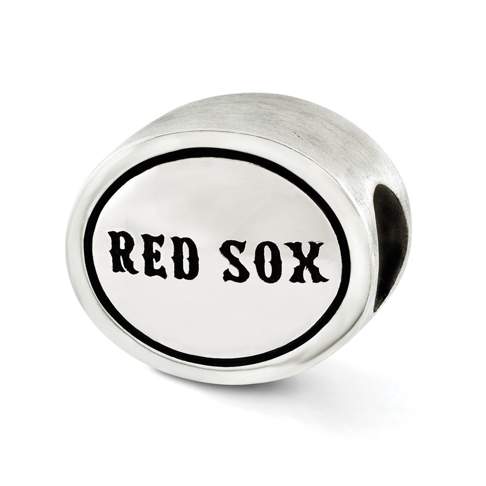 Sterlingsilber Mlb Siskiyou Schnalle Antikisiert Boston Rot Sox Perle