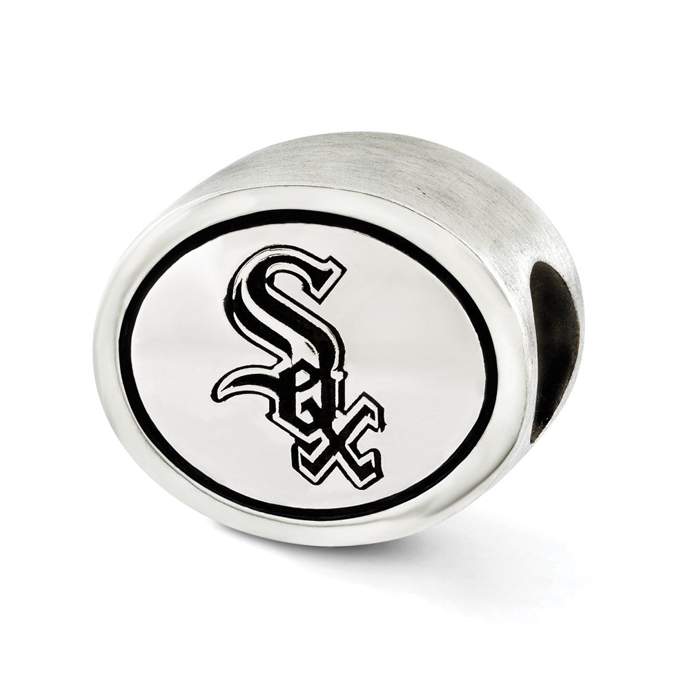 Sterlingsilber Mlb Siskiyou Schnalle Antikisiert Chicago Weiß Sox Perle