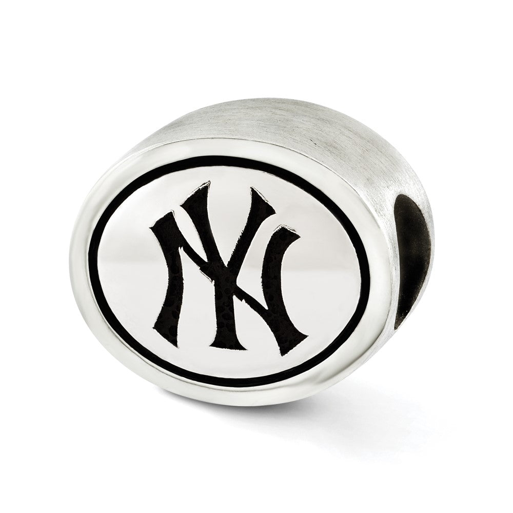 Sterlingsilber Mlb Siskiyou Schnalle Antikisiert New York Yankees Perle