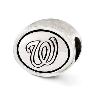 Sterlingsilber Mlb Siskiyou Schnalle Antikisiert Washington Nationals Perle