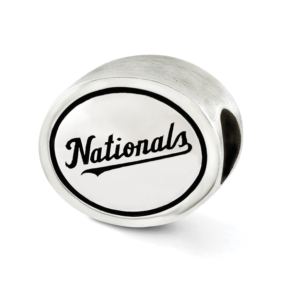 Sterlingsilber Mlb Siskiyou Schnalle Antikisiert Washington Nationals Perle