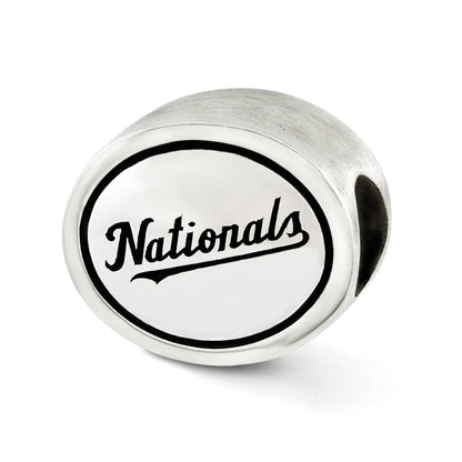 Sterlingsilber Mlb Siskiyou Schnalle Antikisiert Washington Nationals Perle