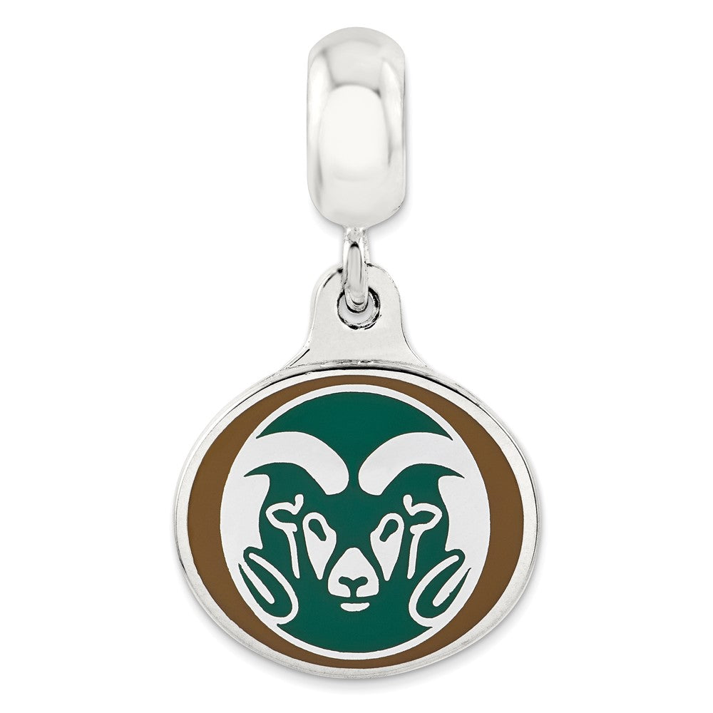 Sterlingsilber Colorado State University Collegiate Emailliert Hängend Perle