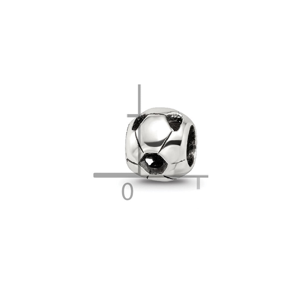 Sterlingsilber Reflections Fußball Kugel Perle