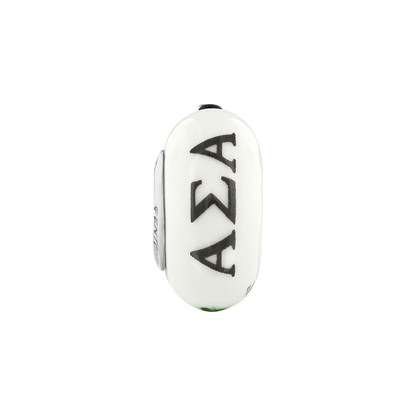 Sterlingsilber Ster.silver Reflections Hand Painted Alpha Sigma Fenton Glas Perle