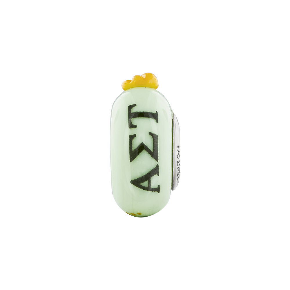 Sterlingsilber Ster.silver Reflections Hand Painted Alpha Sigma Tau Fenton Glas Perle