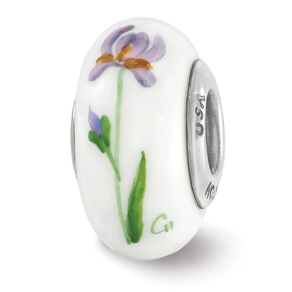 Sterlingsilber Ster.silver Reflections Hand Painted Delta Phi Epsilon Fenton Glas Perle