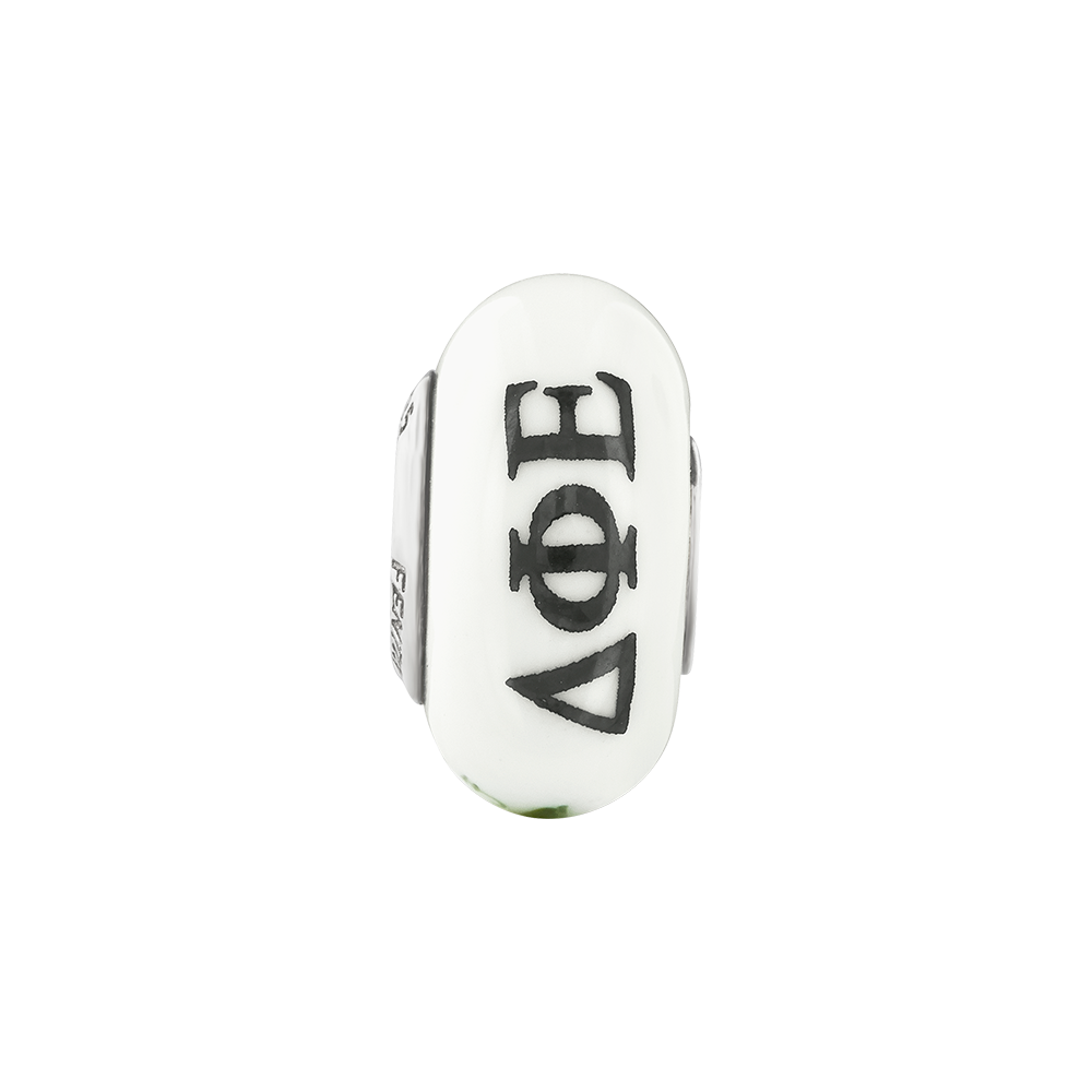 Sterlingsilber Ster.silver Reflections Hand Painted Delta Phi Epsilon Fenton Glas Perle