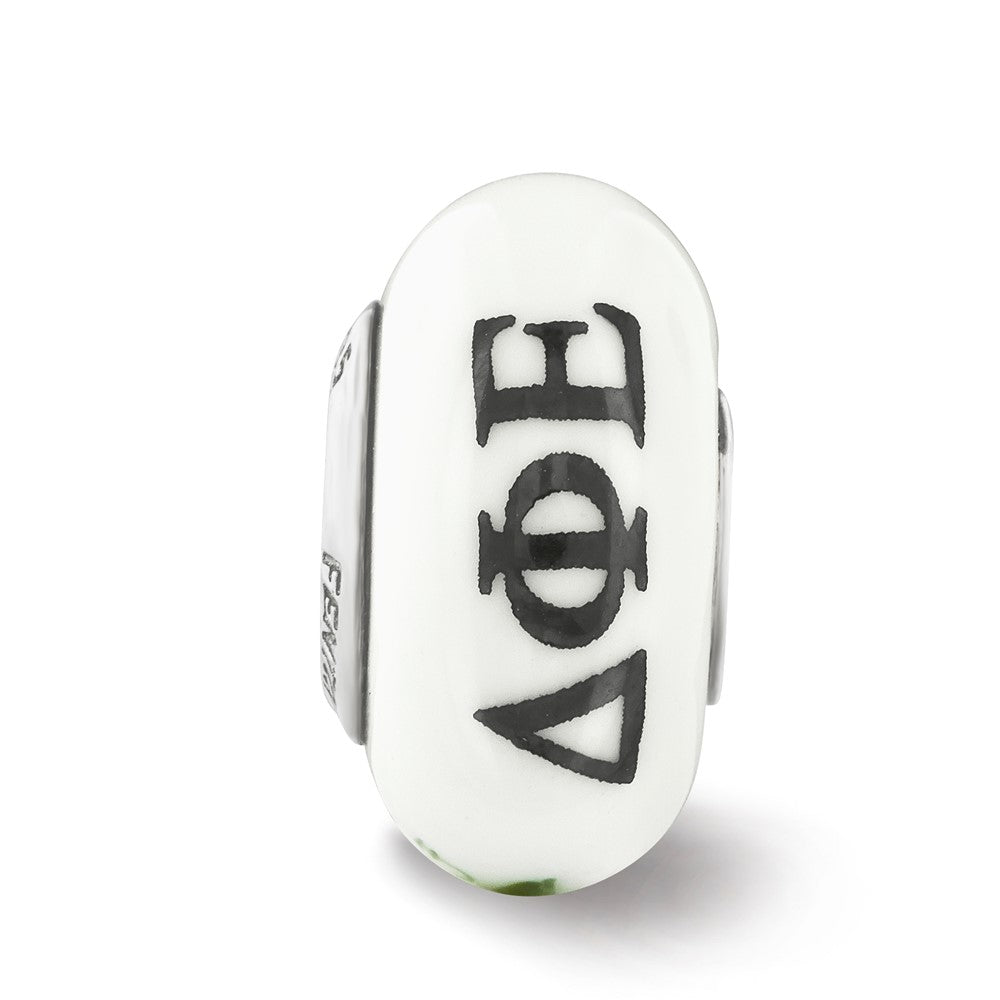 Sterlingsilber Ster.silver Reflections Hand Painted Delta Phi Epsilon Fenton Glas Perle