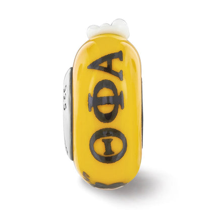 Sterlingsilber Ster.silver Reflections Hand Painted Theta Phi Alpha Fenton Glas Perle