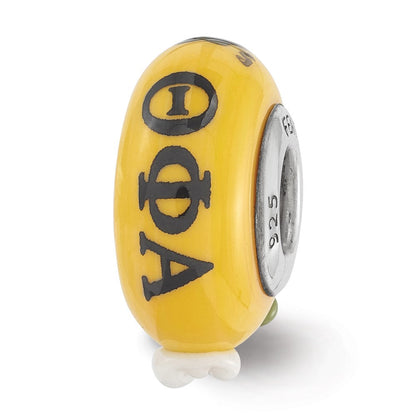 Sterlingsilber Ster.silver Reflections Hand Painted Theta Phi Alpha Fenton Glas Perle
