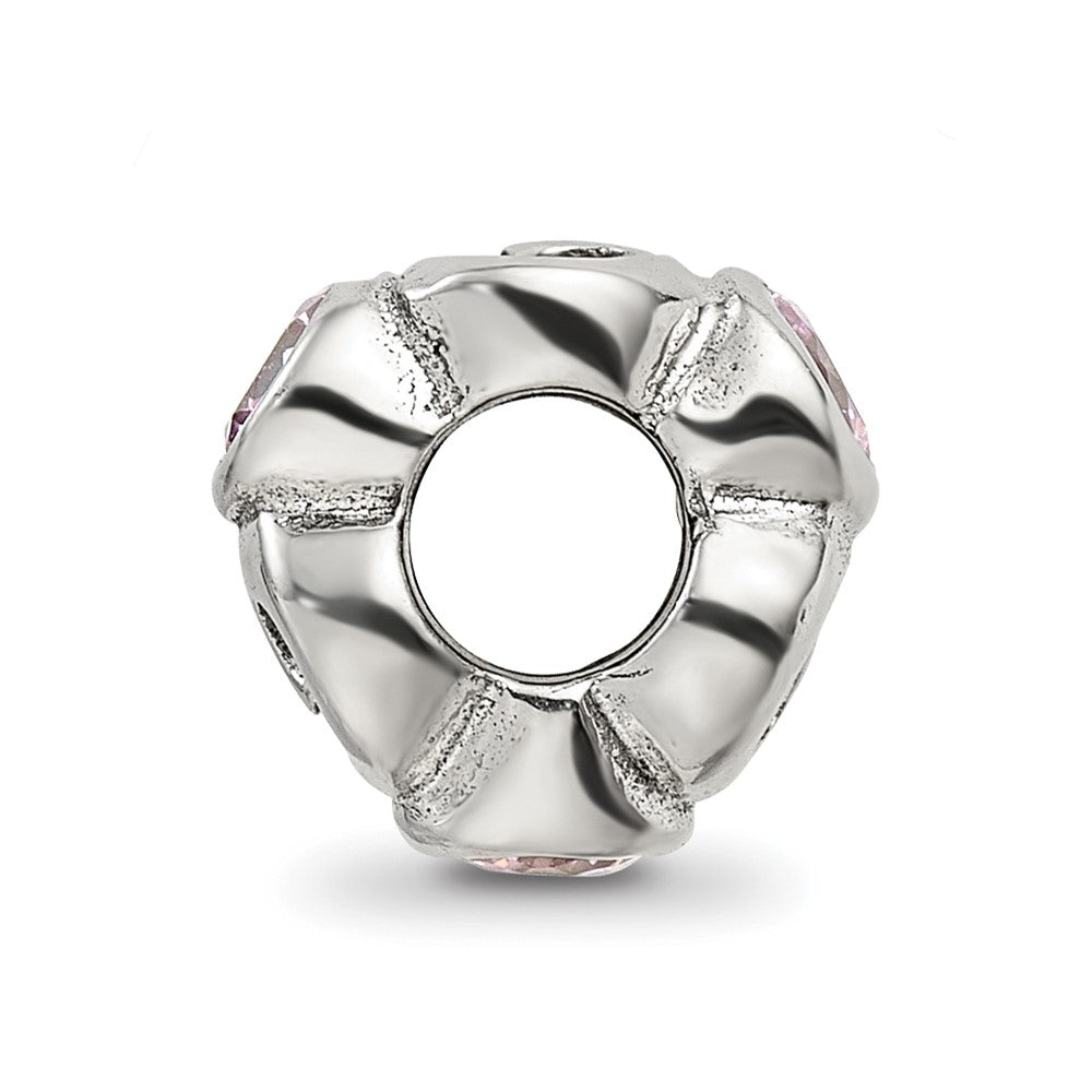 Sterlingsilber Reflections Rosa Zirkonia Perle