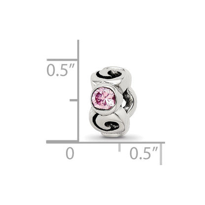Sterlingsilber Reflections Rosa Zirkonia Perle